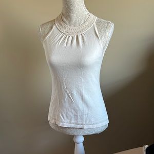 Ann Taylor Silk Sleeveless Knit Tank
